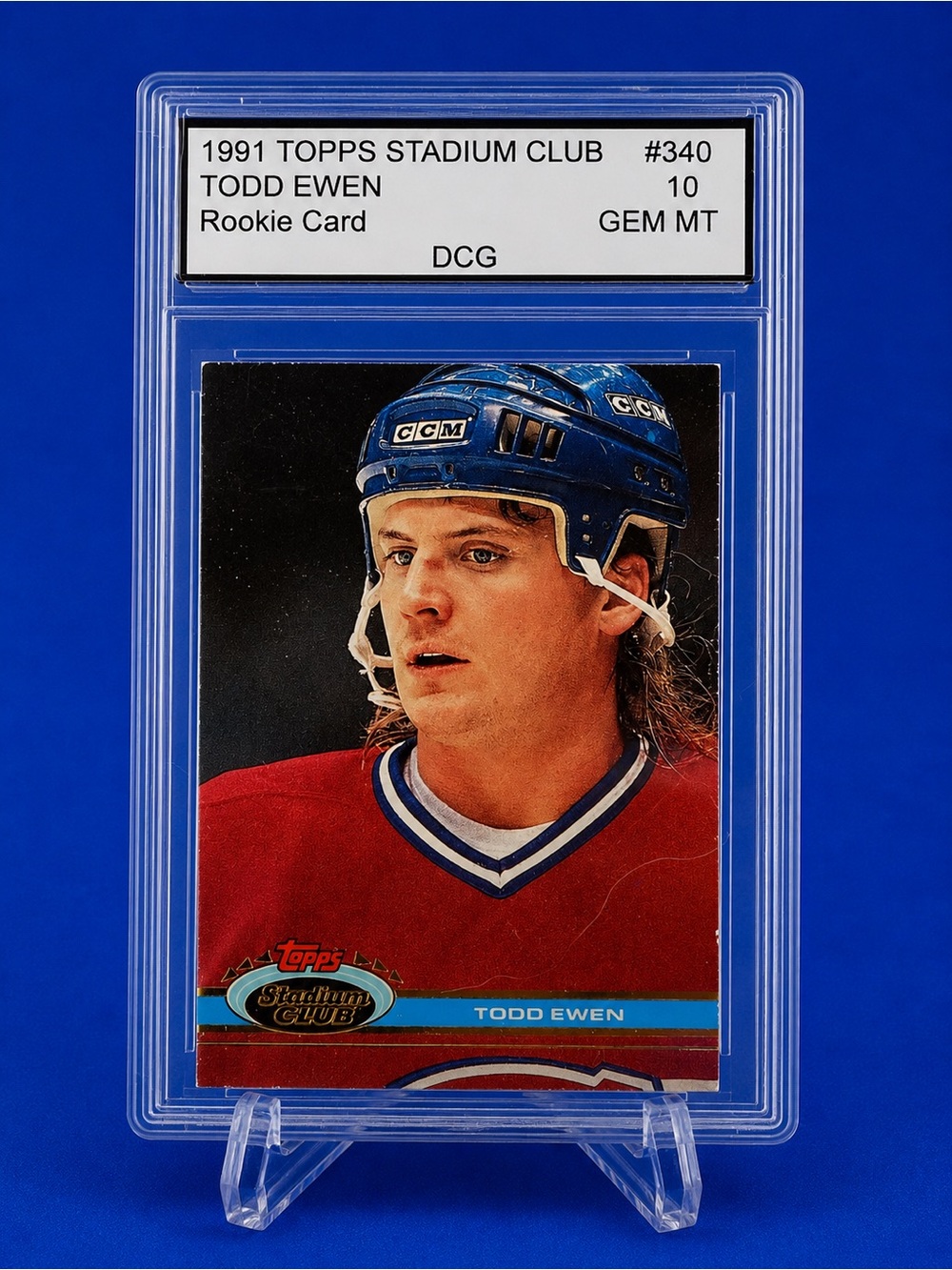 Topps Todd Ewen Rookie card Montreal Canadiens